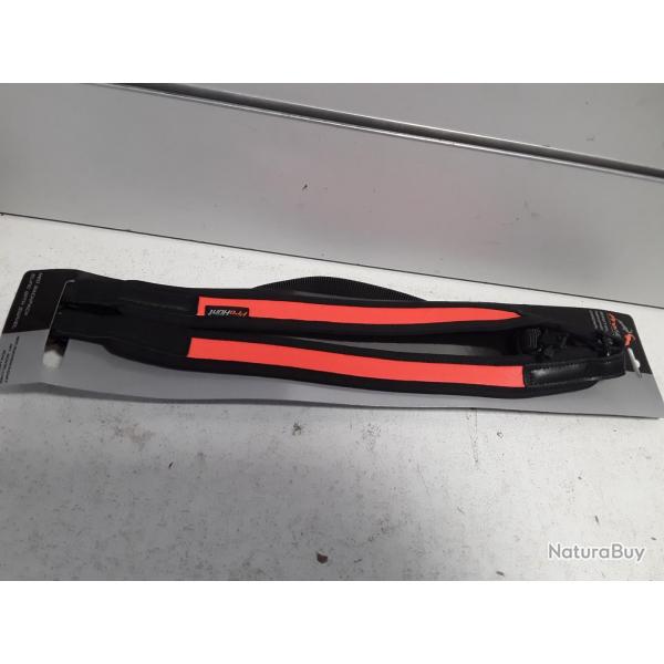 Bretelle harnais Prohunt neoprene orange avec grenadiere