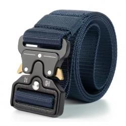 Ceinture tactique bleue, boucle doré