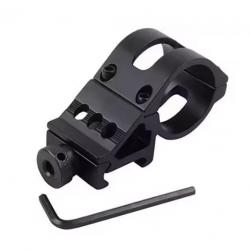 Support de lampe tactique - pointeur laser - Rail Picatinny à 45 degrés