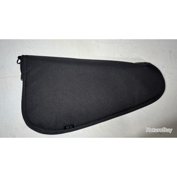 Housse de transport noire rembourre pour arme de poing - Neuve