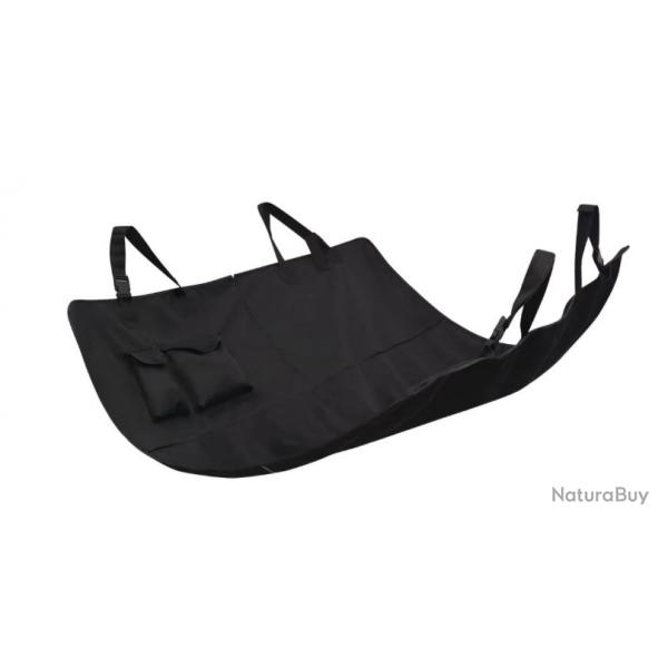 Housse sige auto animaux noir 148x142 cm tissu Oxford polyester impermable pratique protection