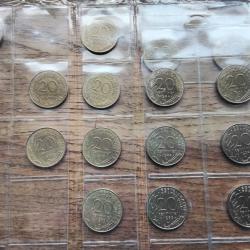 Pièces de monnaie de 20 centimos de francs Lagriffoul.