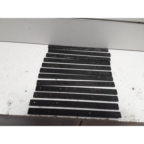 Pour bricoleur : Lot de 12 barres de fixation aluminium pour lunette de hutte