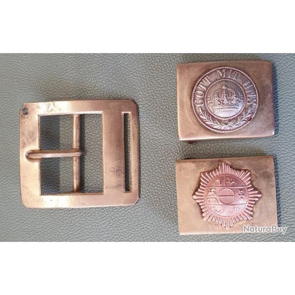 Lot boucles de ceinturons WW1 Allemands et Franais