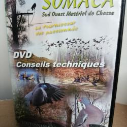 DVD publicitaire somaca, matériel chasse palombes