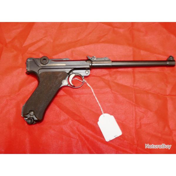 Pistolet LUGER LP08 dit "Artillerie" en 9x19mm dat 1916 avec hausse et guidon rglage fin