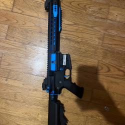 Airsoft Colt M4 Blast Blue Fox AEG Full Metal - Bleu - Excellent état
