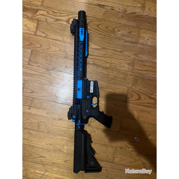 Airsoft Colt M4 Blast Blue Fox AEG Full Metal - Bleu - Excellent tat