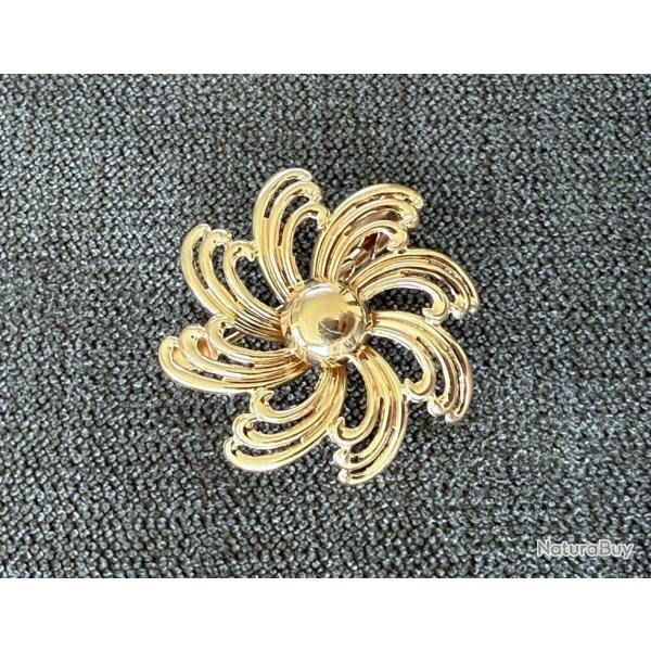 Broche Franaise en or rose massif 18 carats - intemporelle