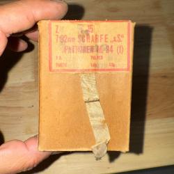 BOITE VIDE POUR MAUSER 7.92 MM datée de 1940