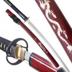 Katana Fudoshin Practical Soshu Kitae Dragon Rouge Epee K39  Repliksword