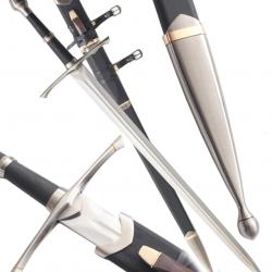 Le Seigneur des Anneaux Aragorn Epee - Strider + Plaque + Fourreau + Couteau  Repliksword