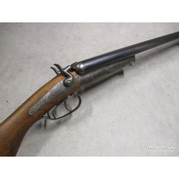 Fusil HUSQVARNA modle 1877, Cal 12  chiens,  1 euro sans prix de rserve! Attention Fissure...