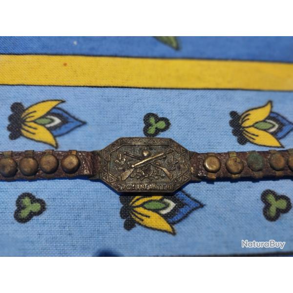 Bracelet militaire franais14/18 .170 me infanterie.