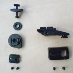 Montage pivotant HMS pour rail ZM (Zeiss, leica, Schmidt& Bender, Meopta, ect. pour Browning 4X