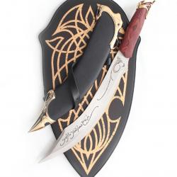 Le Seigneur des Anneaux Poignard Aragorn + Plaque Couteau Dague Repliksword