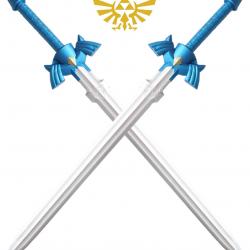 Zelda 2X Epees de Link Latex 80cm Enfant Excalibur Mousse Repliksword