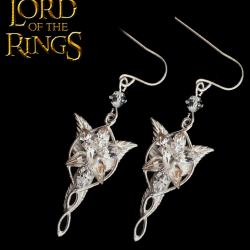 Le Seigneur des Anneaux Boucle d'Oreille Etoile du Soir Arwen Argent Massif Bijou NN2987 Repliksword