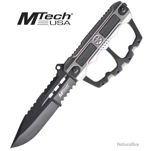 Poignard Poing Americain Grey Couteau MT-20-42GY Master Cutlery Repliksword