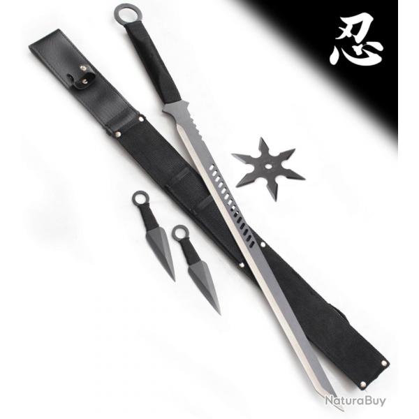 Epee Sabre Ninjato Shinobi 2 Kunais + 1 Shuriken Ninja Repliksword