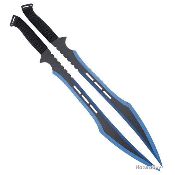 Double Ninjato Survivor Epee Blue Edition Sabre HK-741BL Repliksword