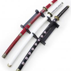 Pack 3 Katanas Tranchants Zoro One Piece Sabre Lame Maru Repliksword