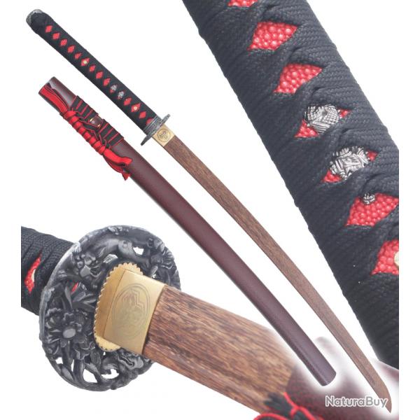 Danzan Katana Arashi Sabre en Bois Epee Entrainement - Lame Bois Repliksword