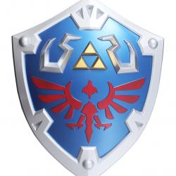 Zelda Bouclier Acier Deluxe Link Bouclier Hylien Decoration Cosplay Replique Repliksword