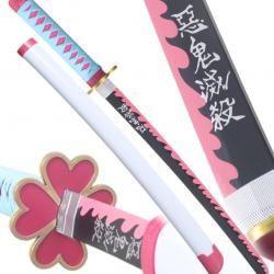 Demon Slayer Katana Mitsuri Kanroji Epee en Bois Kimetsu no Yaiba Sabre - 80cm Repliksword