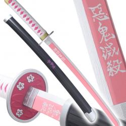 Demon Slayer Katana Kanao Tsuyuri Epee en Bois Kimetsu no Yaiba Sabre - 80cm Repliksword