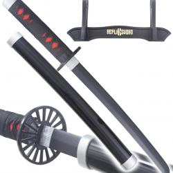 Demon Slayer Mini Katana Tanjiro Kamado Epee en Bois Kimetsu no Yaiba Sabre - 45cm Repliksword