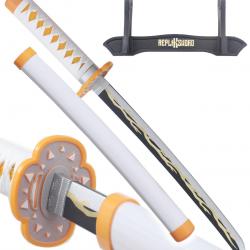 Demon Slayer Mini Katana Zenitsu Agatsuma Epee en Bois Kimetsu no Yaiba Sabre - 45cm Repliksword