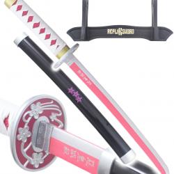 Demon Slayer Mini Katana Kanao Tsuyuri Epee en Bois Kimetsu no Yaiba Sabre - 45cm Repliksword