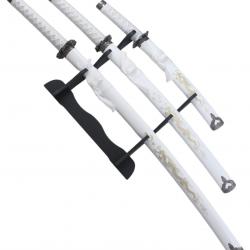 Set 3 Katanas en Bois Katana Wakizashi Tanto Epee Sabre Katana Japonais Katana Dragon White Edition 