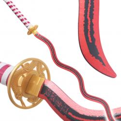 Demon Slayer Sabre Obanai Iguro's Nichirin Blade serpent Sans Fourreau Katana Obanai Sabre Replikswo
