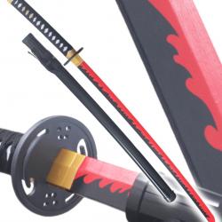 Fate Grand Order Katana en Bois Katana Senji Muramasa's Myoujingiri Muramasa Sabre Epee Red Edition 
