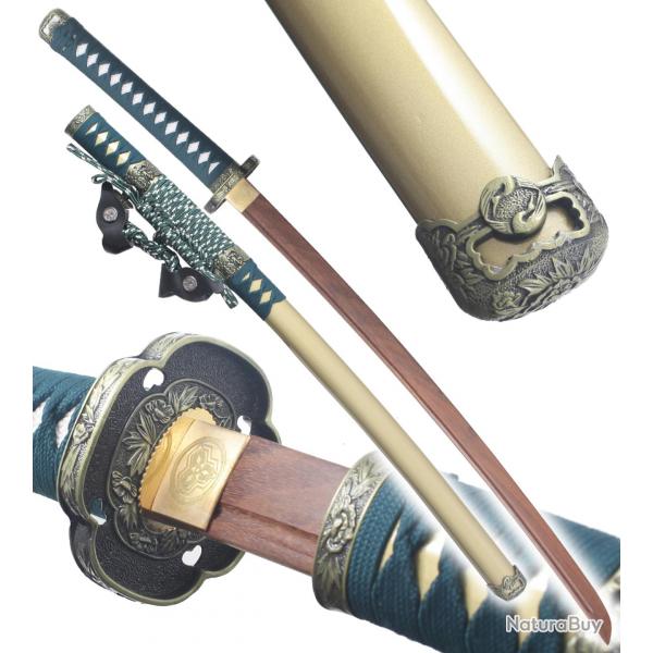 Danzan Katana Japonais en Bois Sabre Epee Samourai Katana Hana - Lame Bois Wenge Repliksword