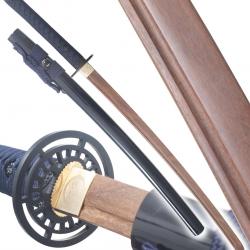 Danzan Katana Japonais en Bois Sabre Epee Samourai Katana Sun - Lame Bois Wenge Repliksword