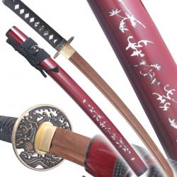 Danzan Wakizashi Sakura Epee en Bois Sabre Entrainement Wakizashi Japonais - Lame Bois Wenge Repliks