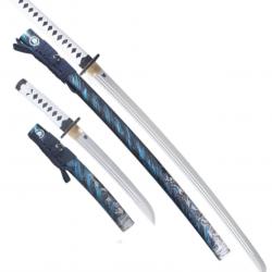 Ghost of Tsushima Pack Katana et Tanto en Bois Katana Jin Sakai Sabre Epee Replique Bois Tanto Repli