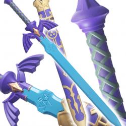 Zelda Epee Mousse Epee Link + Fourreau Master Sword Excalibur Lame Bleu Repliksword