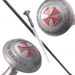 Canne Epee Templier Canne de Marche Templier Chevalier Repliksword