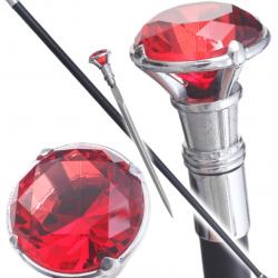 Canne de Marche Diamant Rouge Canne Epee Gentlemen Repliksword