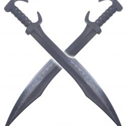 Pack 2 Epees 300 Polypropylene Glaive Leonidas Spartiate Repliksword