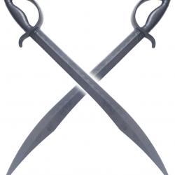 Pack 2 Sabres Pirate Polypropylene Epee Corsaire Epee Cosplay 77cm Repliksword