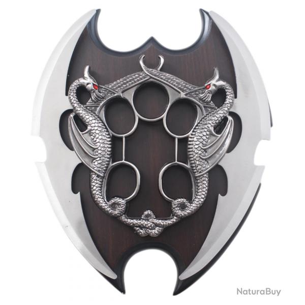 Double Lame Dague Dragon Decoration Couteau Dague Fantasy Repliksword