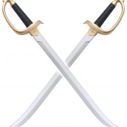 Pack 2 Epees Pirate en Mousse Sabre Cosplay Repliksword
