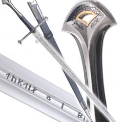 Le Seigneur des Anneaux Aragorn Epee  + Fourreau Anduril Epee Decoration Repliksword