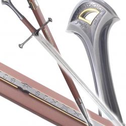 Le Seigneur des Anneaux Epee Anduril + Fourreau Aragorn Epee Decoration Edition Brown Repliksword