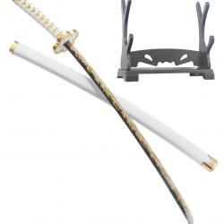 Coupe Papier Zenitsu Agatsuma Katana Ouvre Lettre Epee Sabre + Presentoir Repliksword